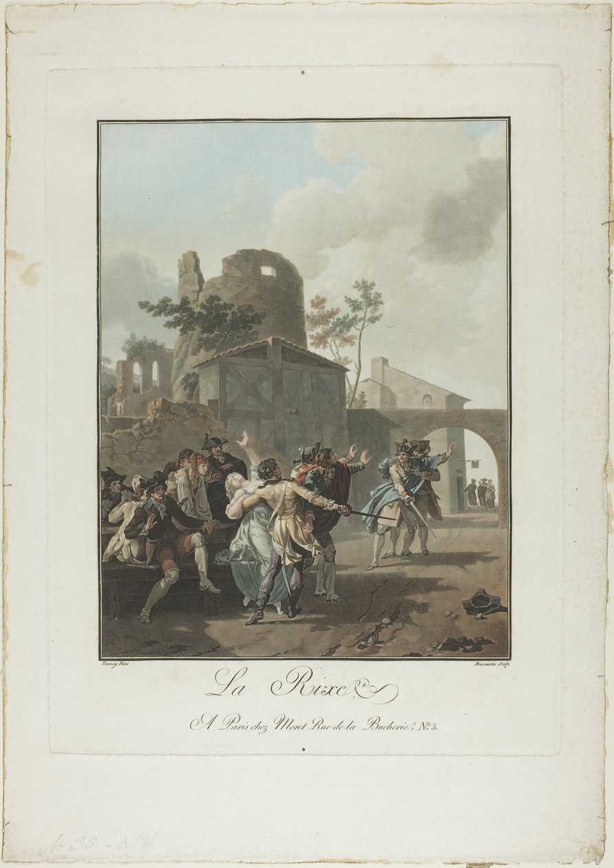 La Rixe od Charles Melchior Descourtis