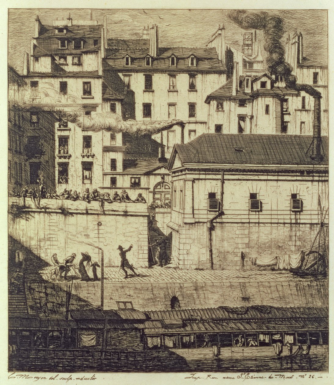 V márnici od Charles Meryon