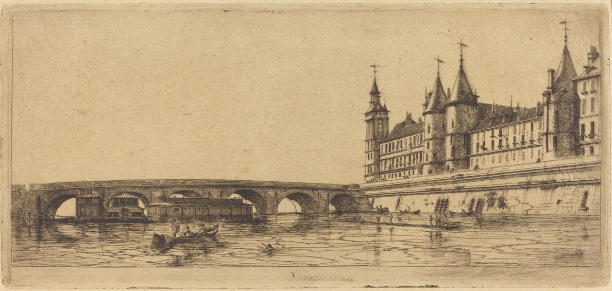 Pont-au-Change, Paříž od Charles Meryon