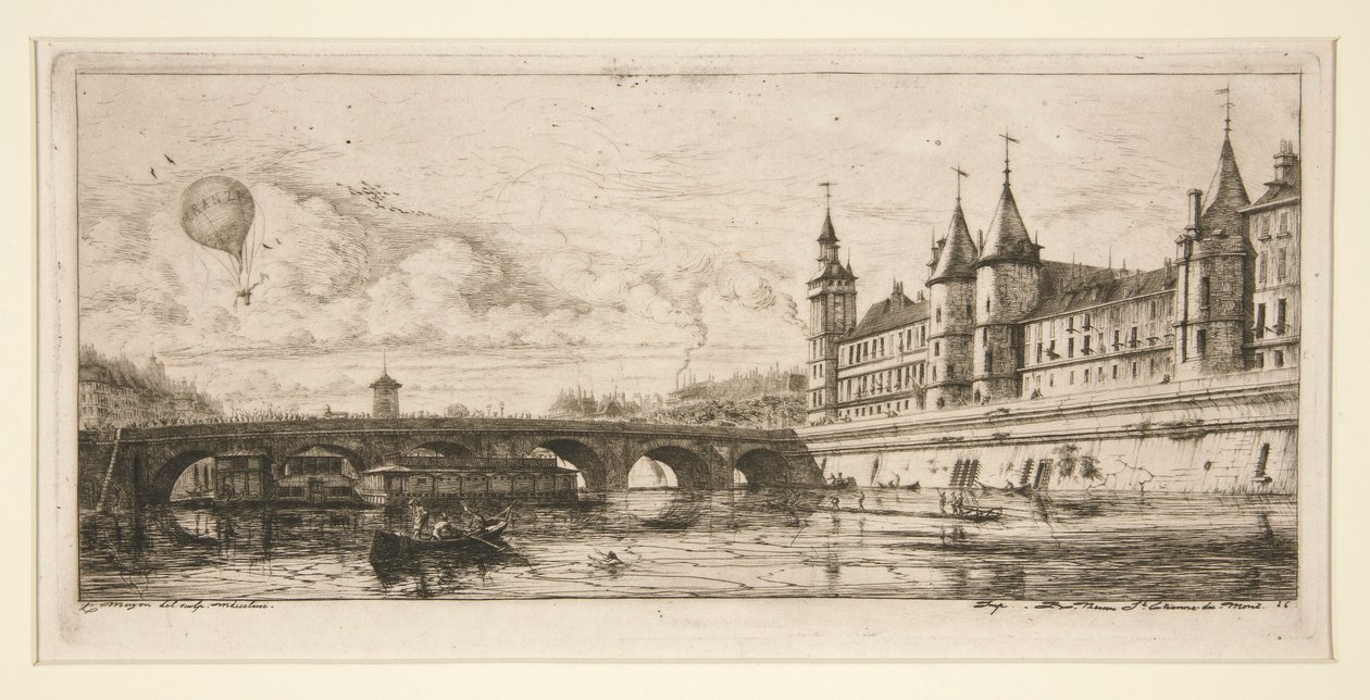 Pont au Change, Paříž od Charles Meryon