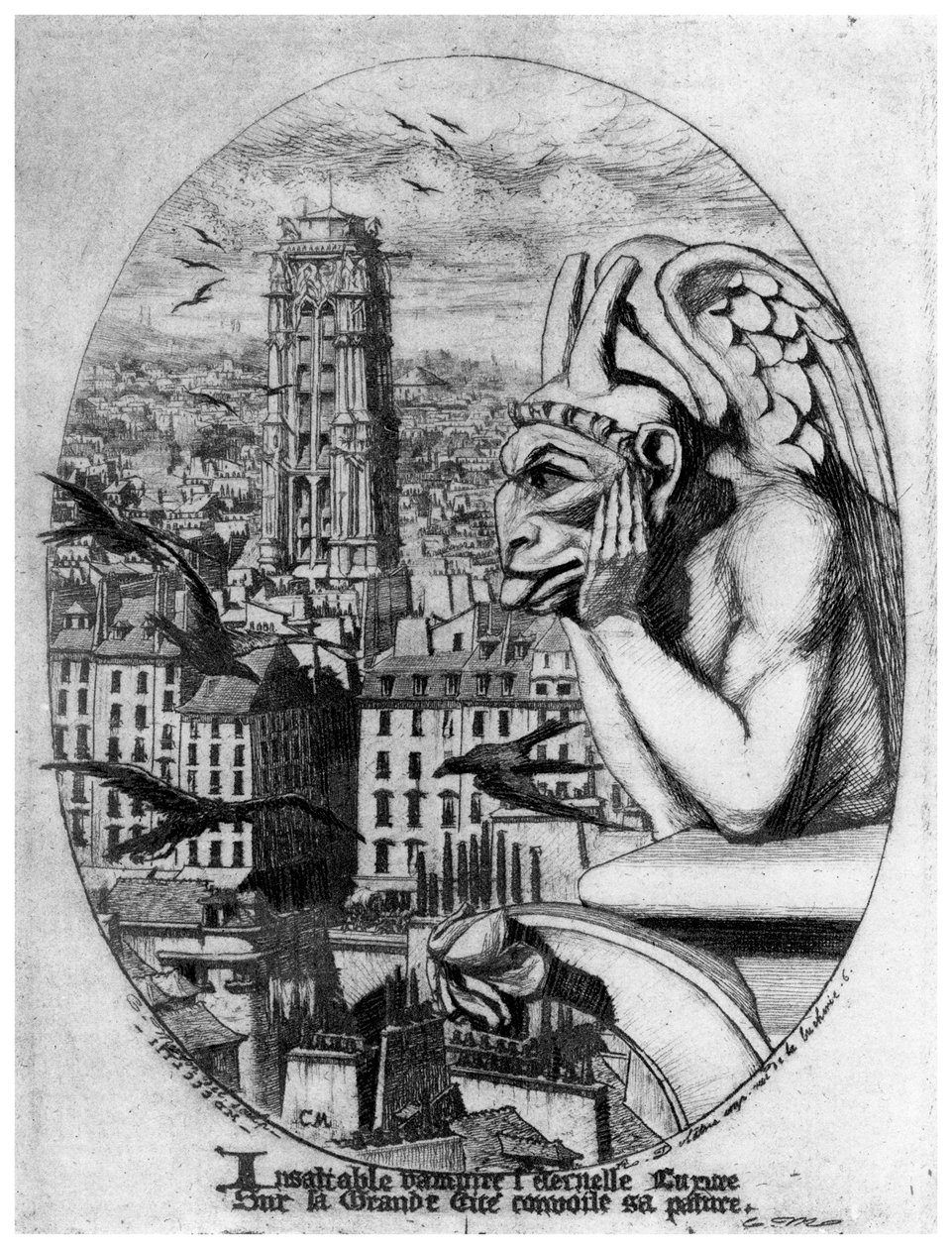 Le Stryge, c1841-1868 1924 od Charles Meryon