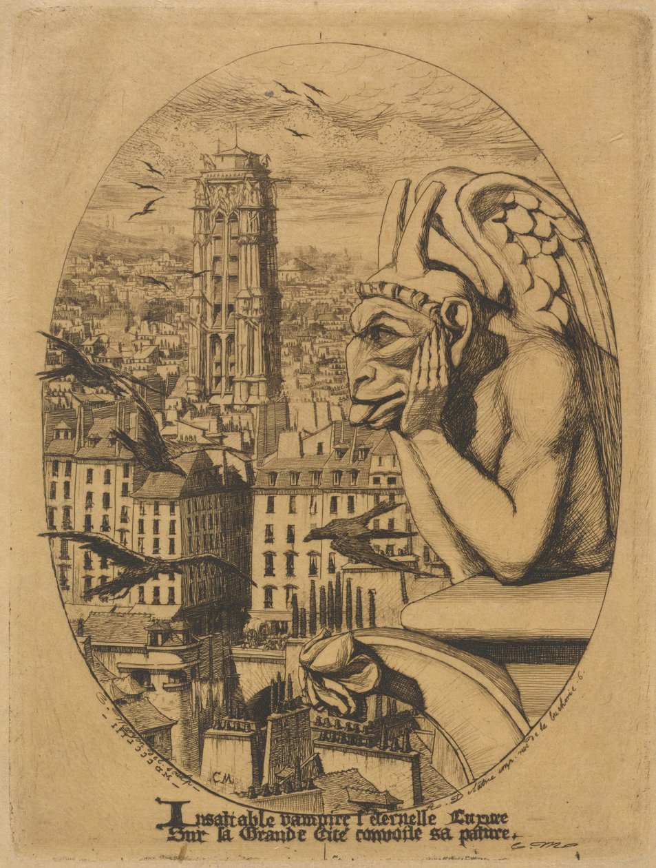 Le stroge (Upír) od Charles Meryon