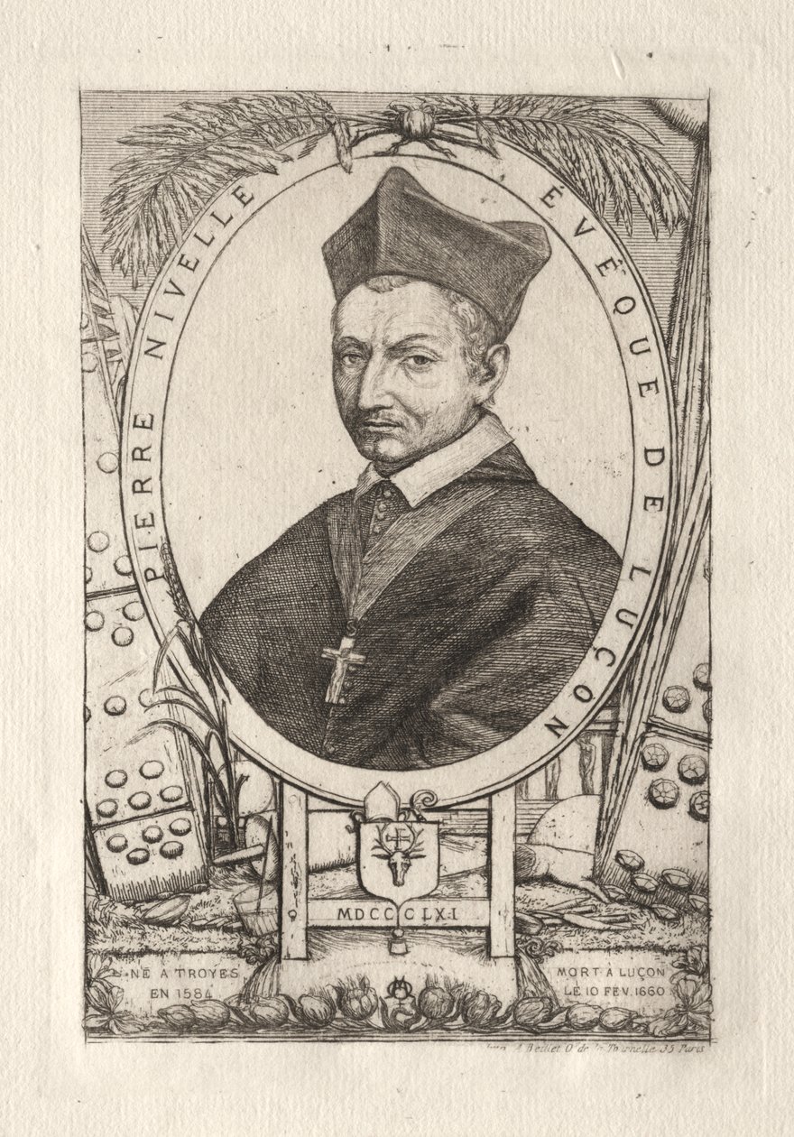 Pierre Nivelle, biskup z Luconu od Charles Meryon
