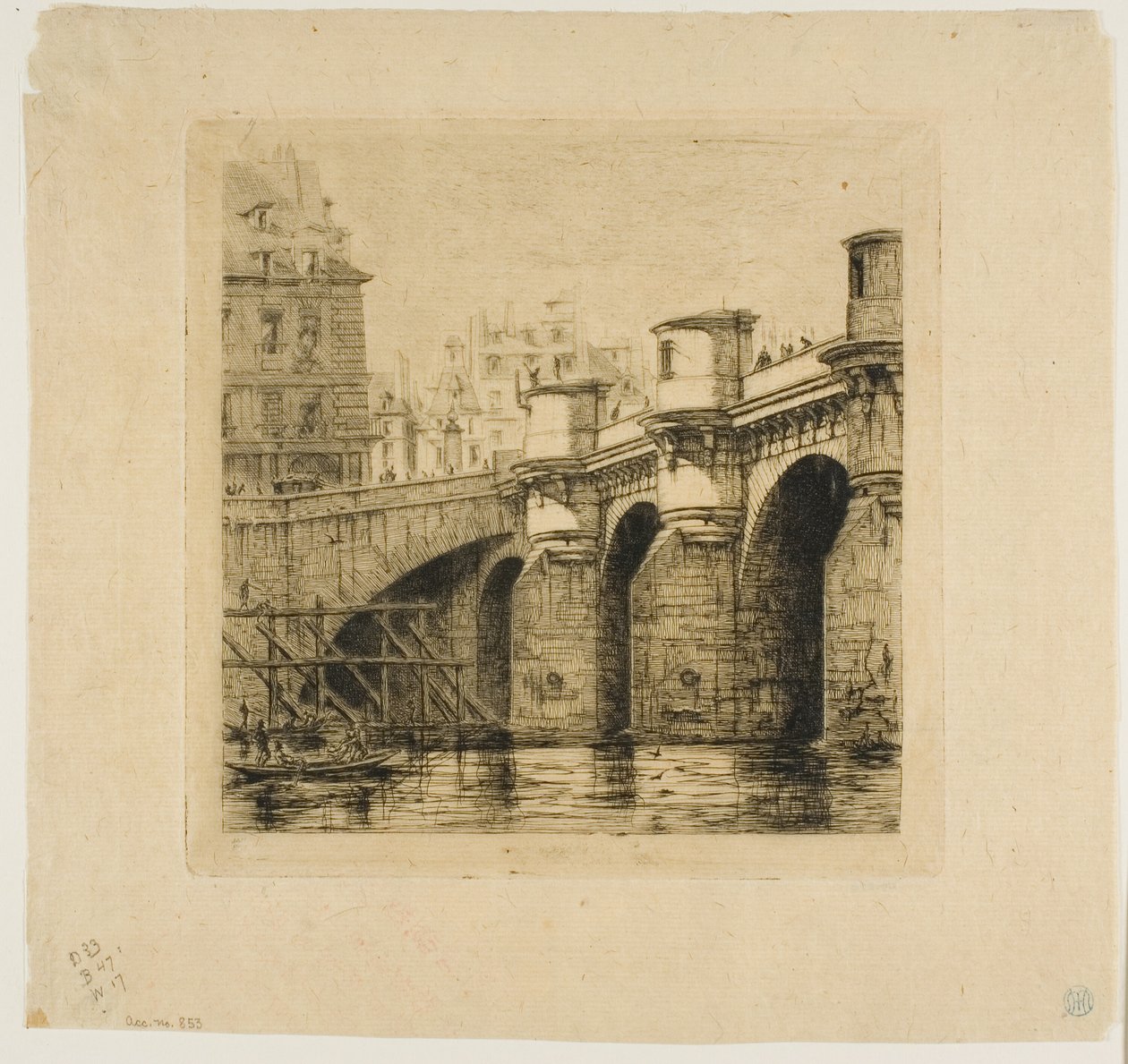 Pont Neuf, Paříž od Charles Meryon