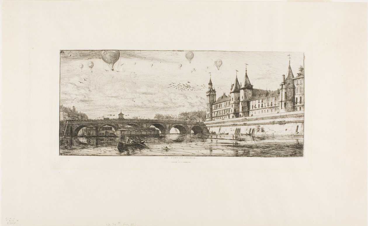 Pont au Change, Paříž od Charles Meryon