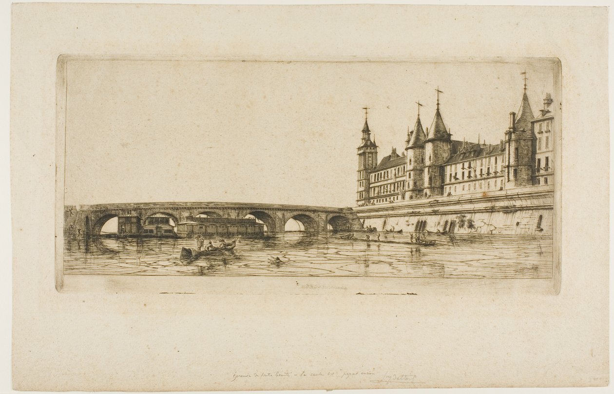 Pont au Change, Paříž od Charles Meryon