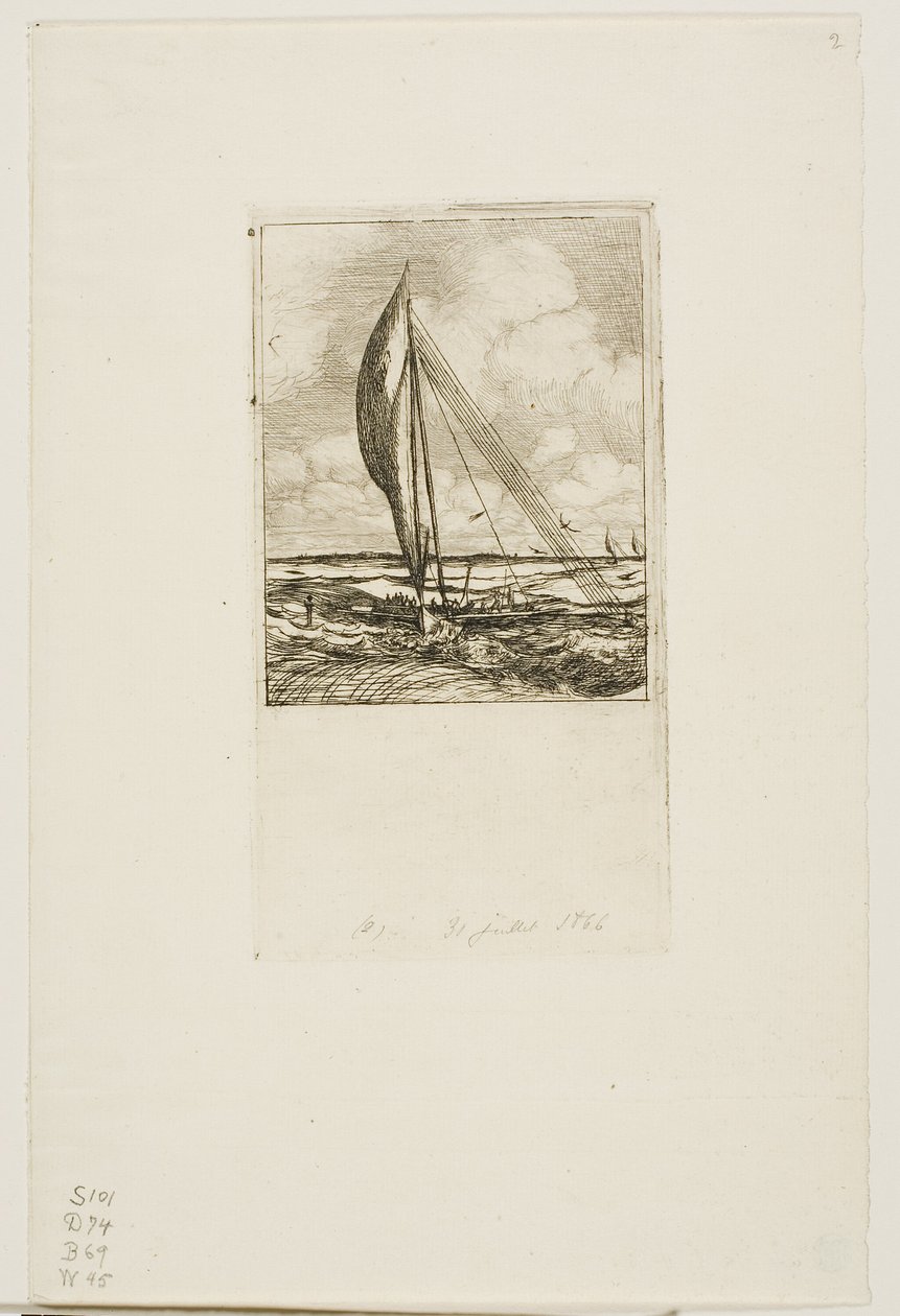 Swift-Sailing Proa, souostroví Mulgrave, Oceánie od Charles Meryon