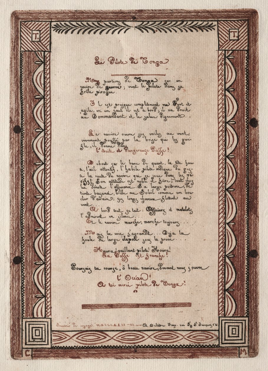 Verše pro pilota Tongy, 1856. od Charles Meryon