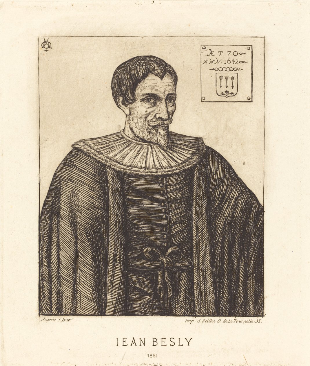 Jean Besly od Charles Meryon after Jaspar Isacsz