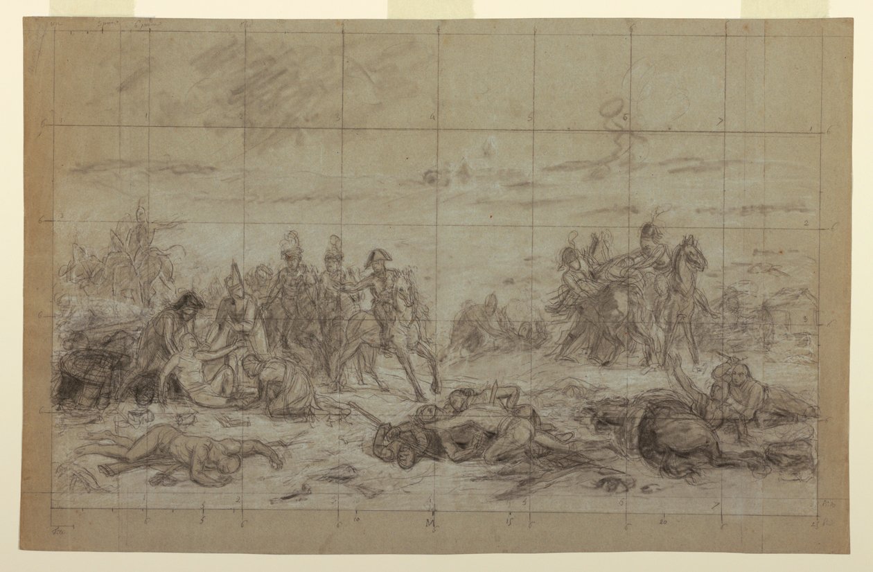 Studium na "Napoleon at Eylau" od Charles Meynier
