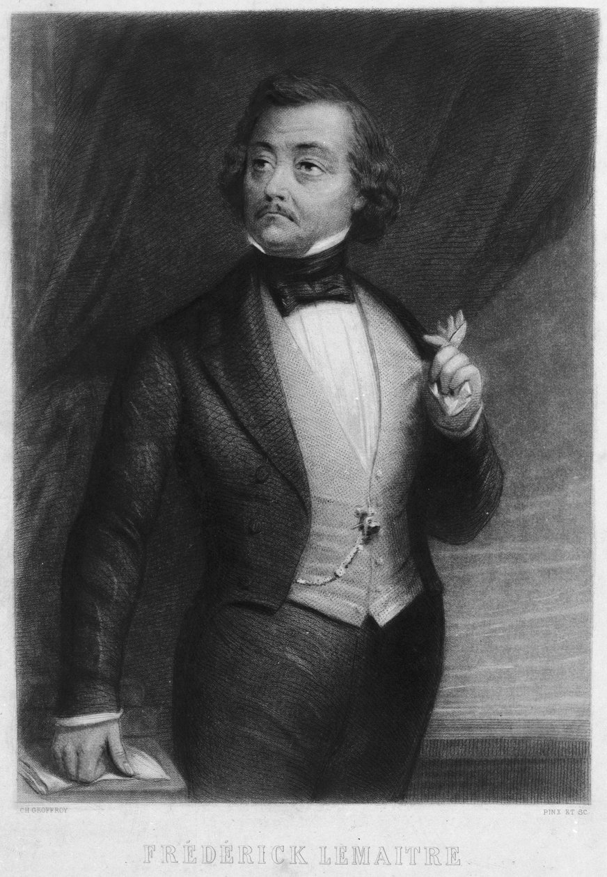 Portrét Frédérick Lemaître 1800-1876. od Charles Michel Geoffroy
