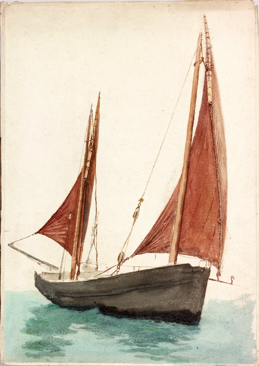 Rybářská loď (barva těla) od Charles Napier Hemy