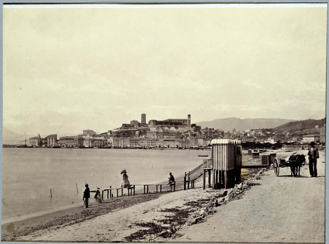 Cannes pláž - fotografie Charles Nègre od Charles Nègre
