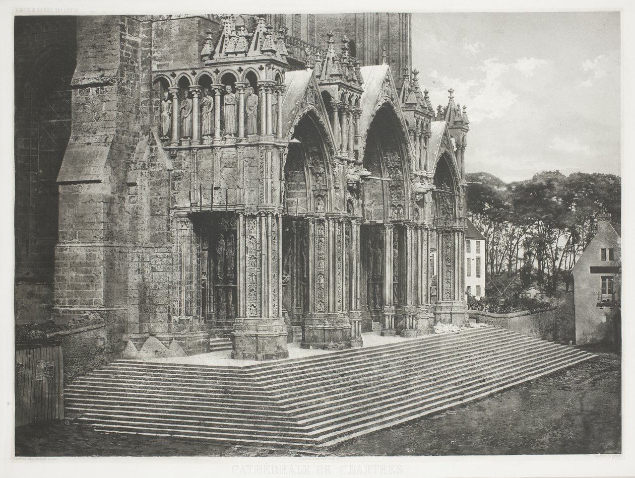 Katedrála v Chartres od Charles Nègre