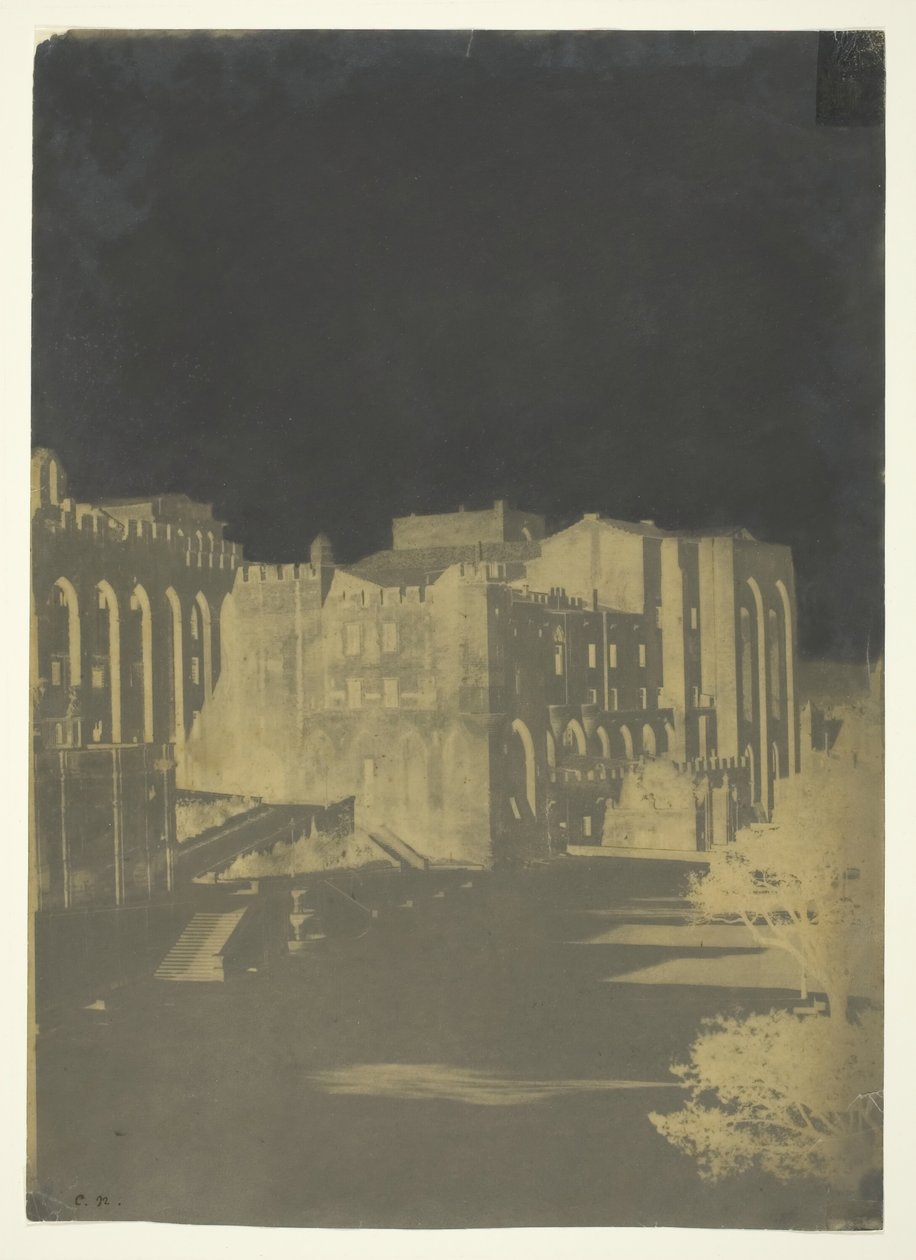 Papežský palác, Avignon, c. 1851. od Charles Nègre