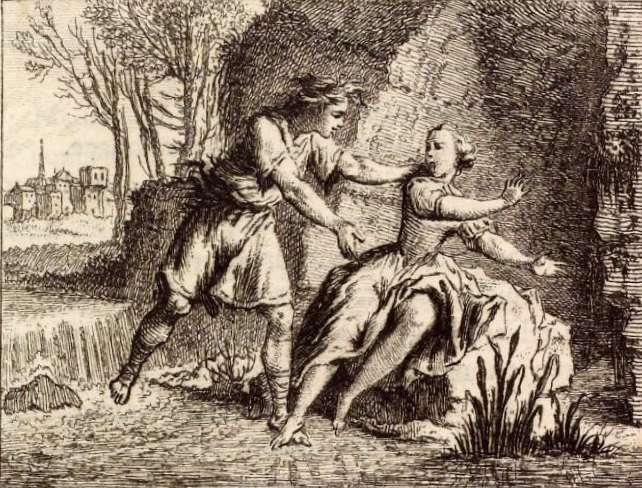 Řeka Scamandre od Charles Nicolas Cochin