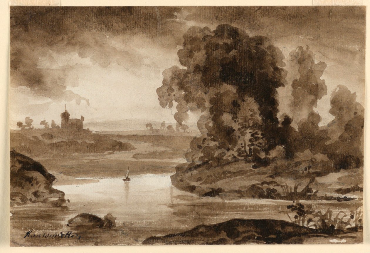 Krajina od Charles Nicolas Ransonnette