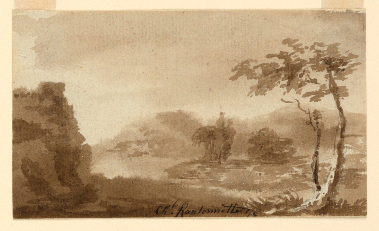 Krajina od Charles Nicolas Ransonnette
