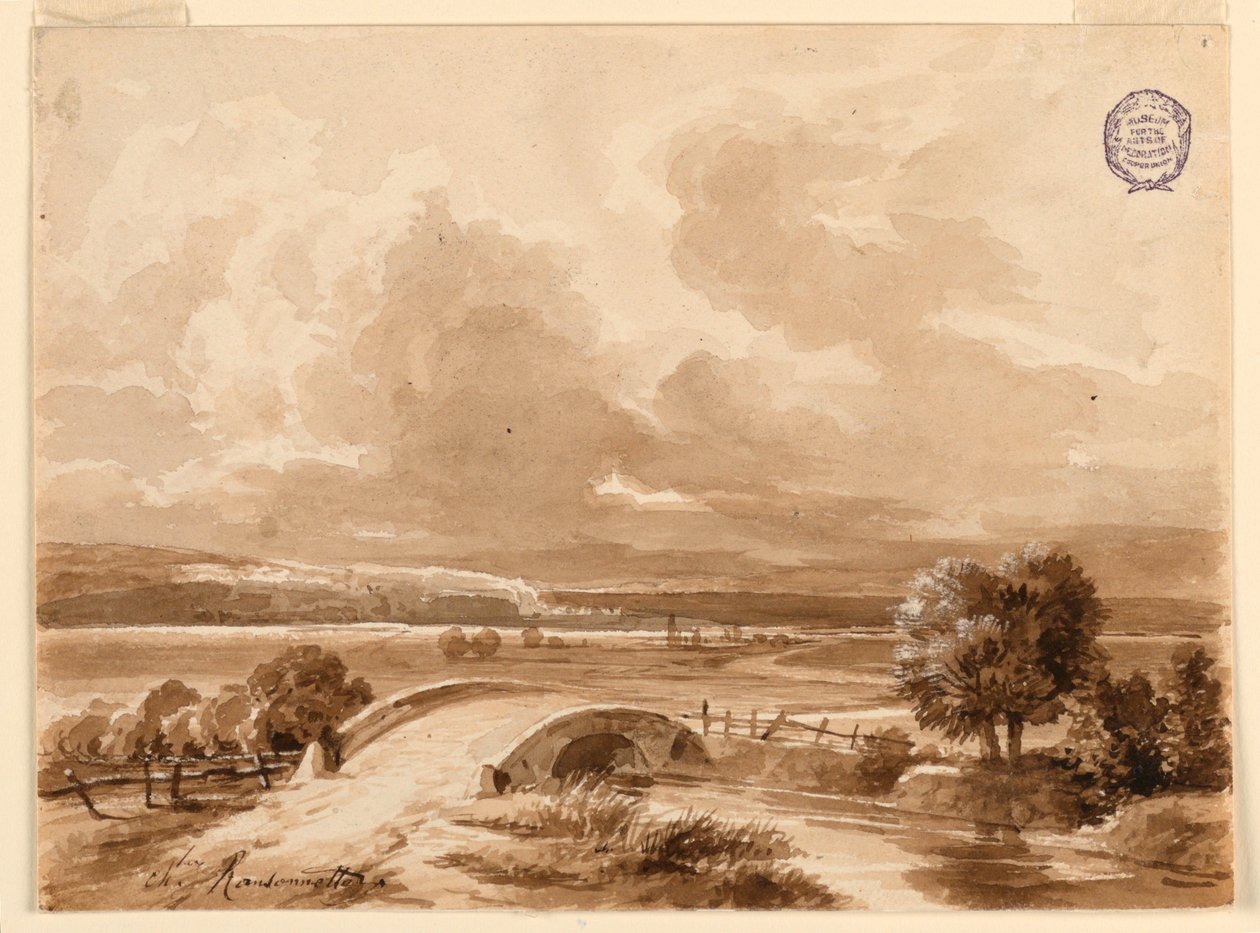 Krajina od Charles Nicolas Ransonnette