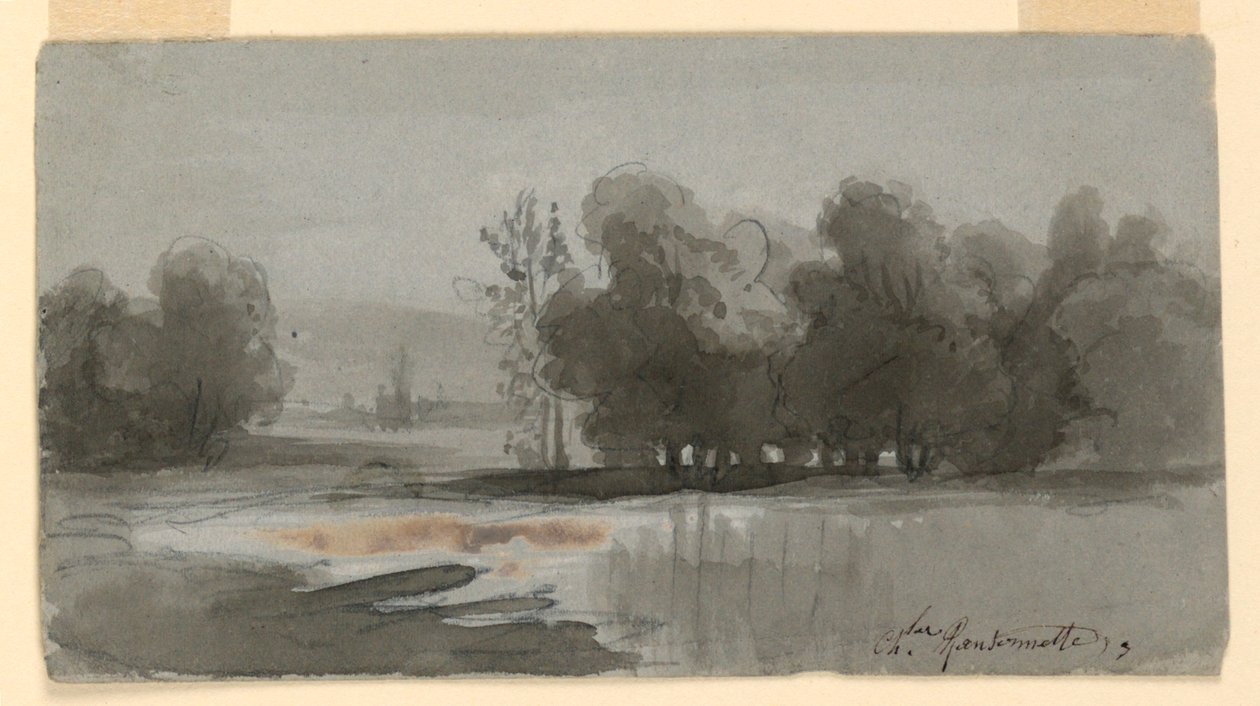 Krajina od Charles Nicolas Ransonnette