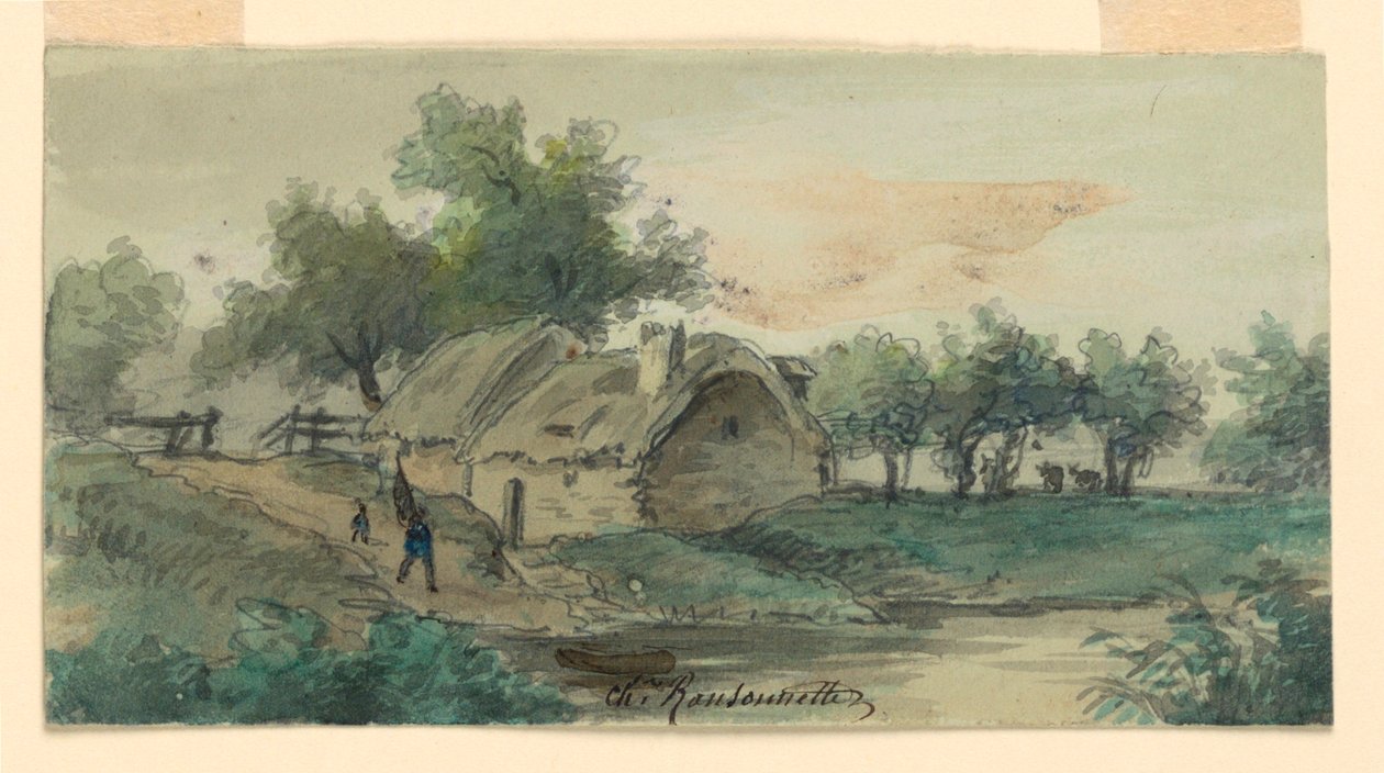 Krajina od Charles Nicolas Ransonnette