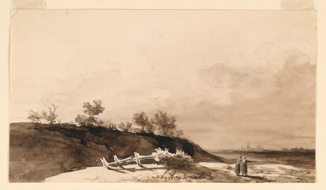 Krajina od Charles Nicolas Ransonnette