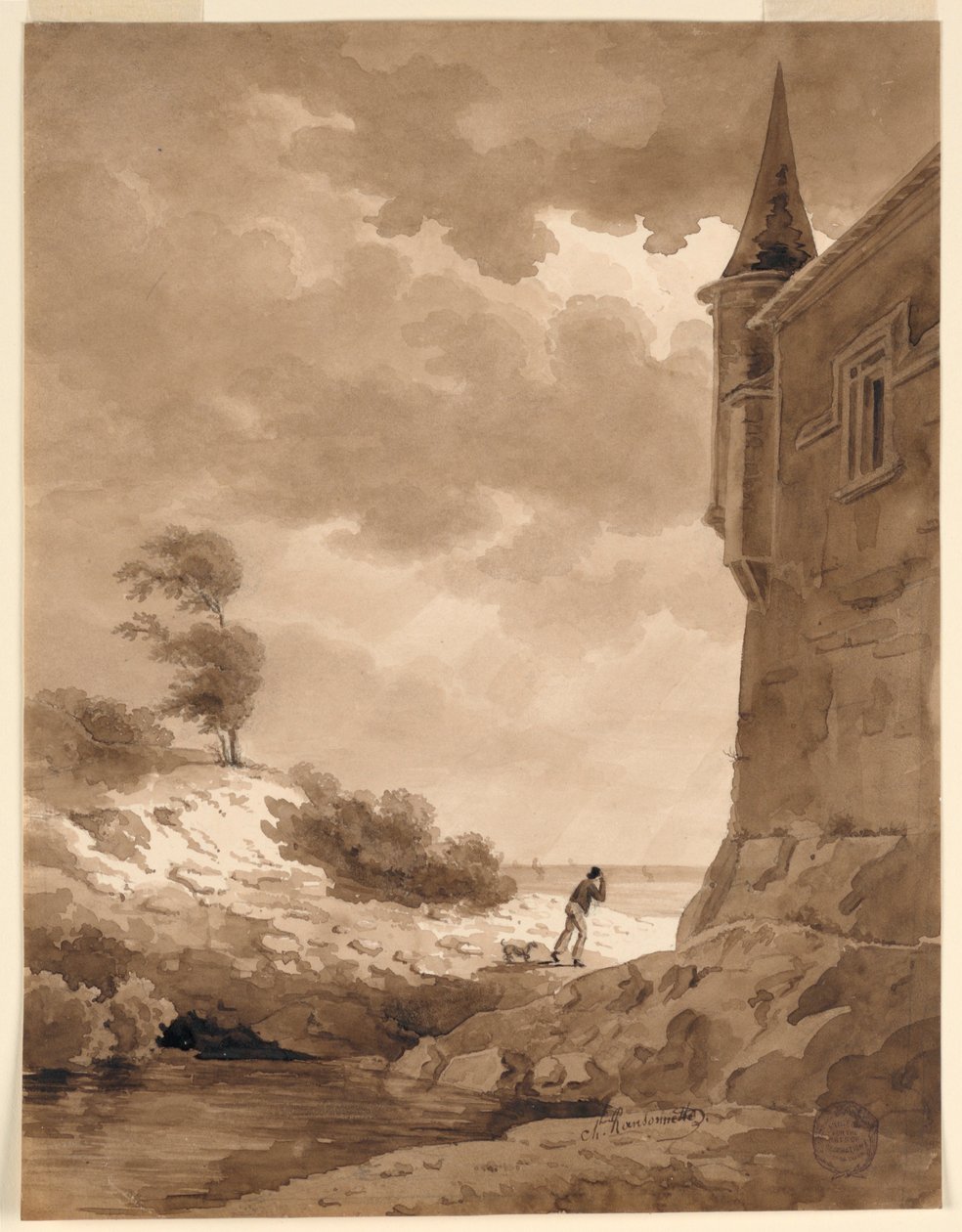 Na Pobřeží od Charles Nicolas Ransonnette