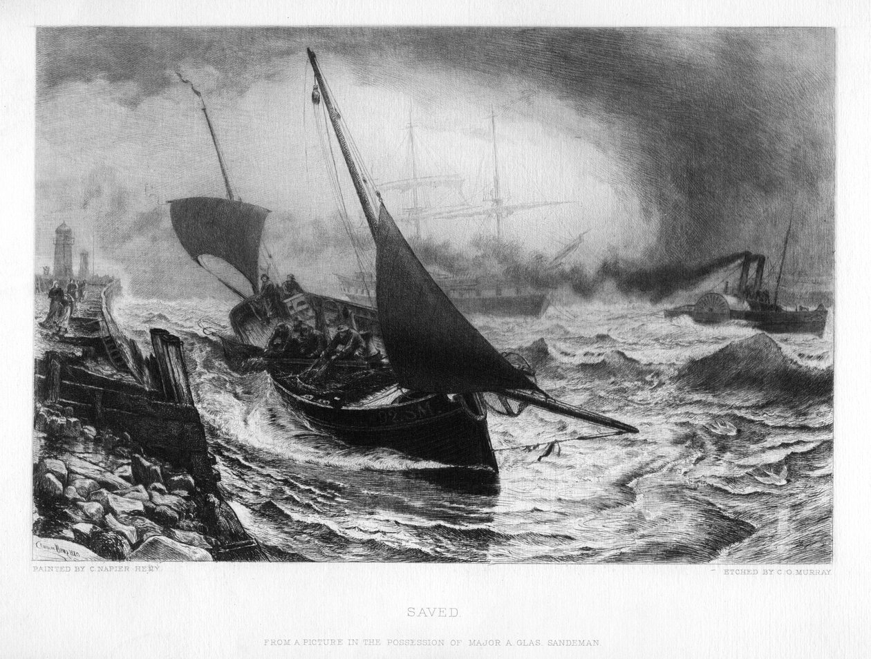 Zachráněno, c19. století. od Charles Olivier Murray