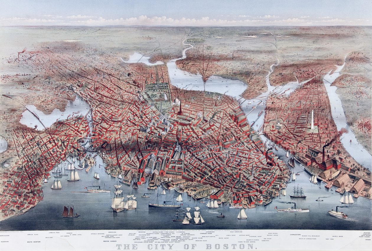 The City of Boston, hospoda. 1873 od Charles Parsons