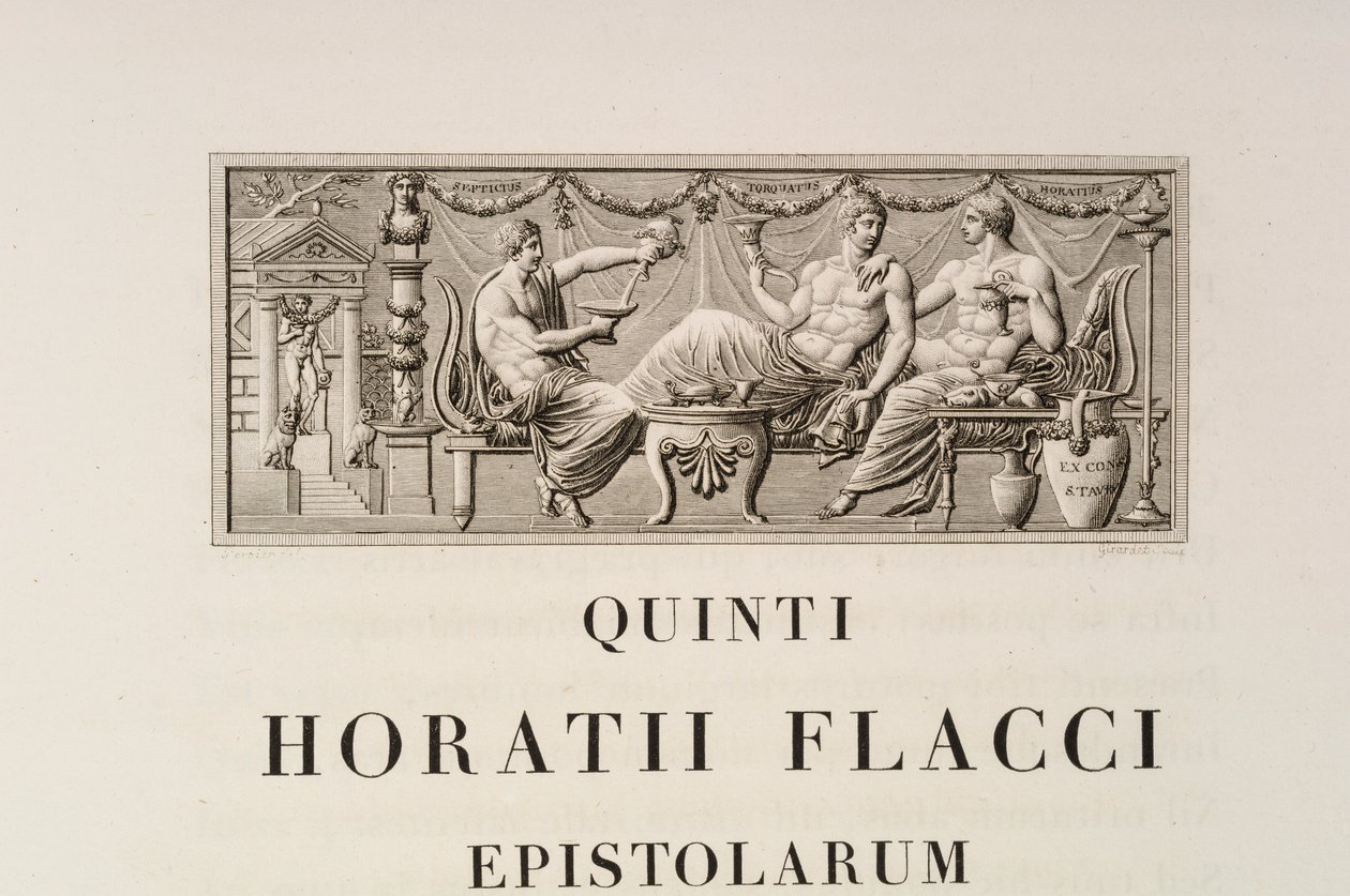 Stránka od Quintus Horatius Flaccus od Charles Percier