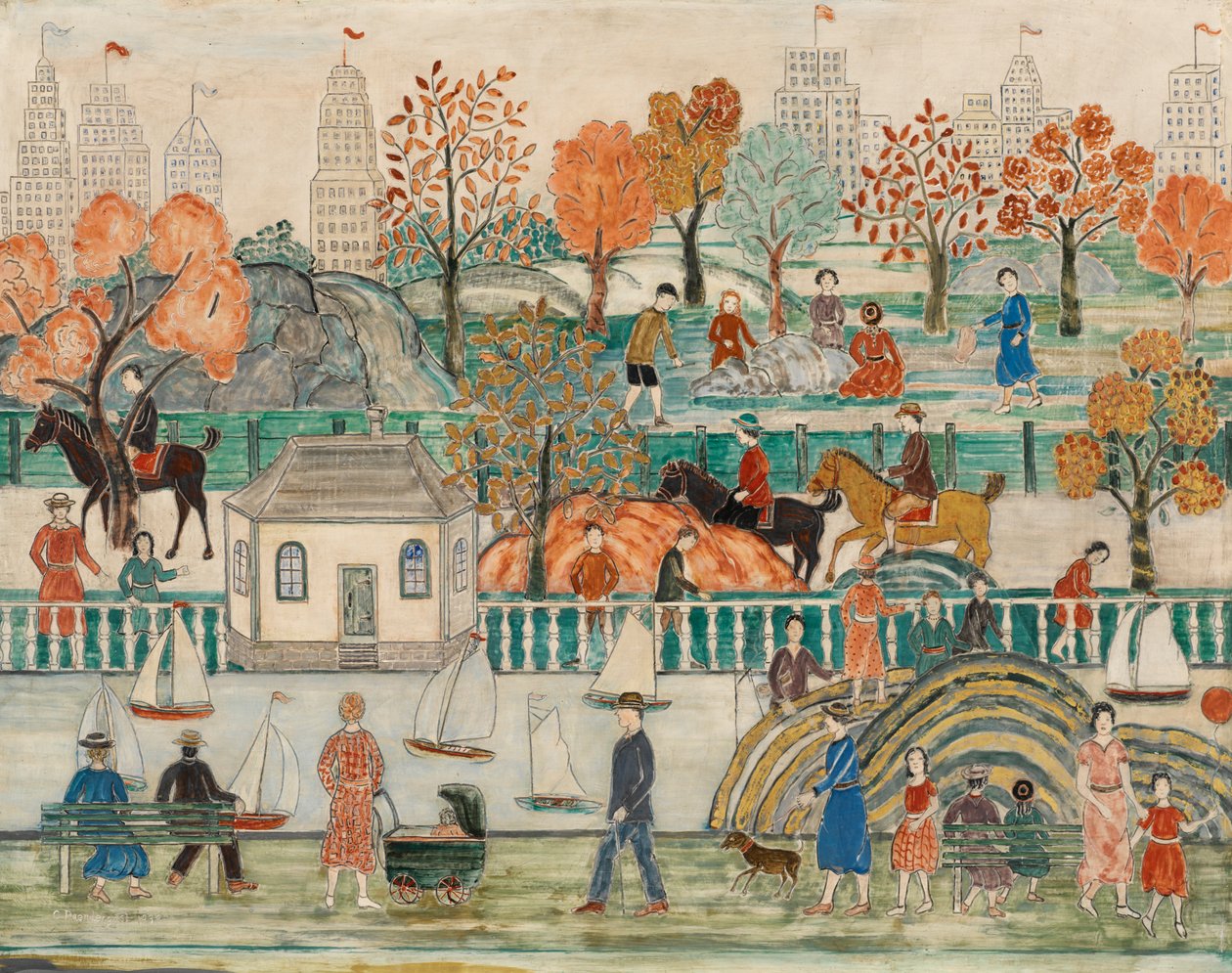 Centrální park od Charles Prendergast