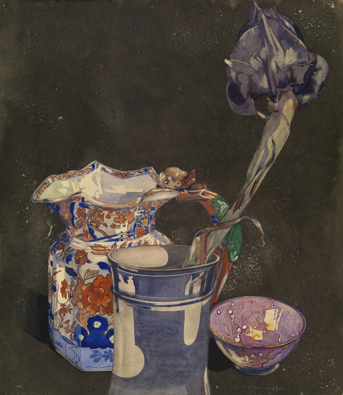Šedá Iris od Charles Rennie Mackintosh