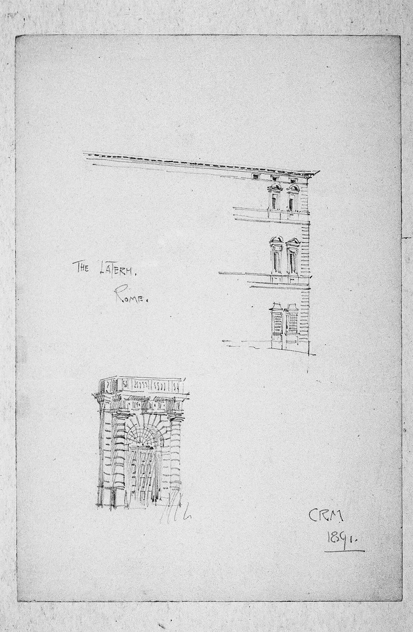 Laterán, Řím, 1891 od Charles Rennie Mackintosh