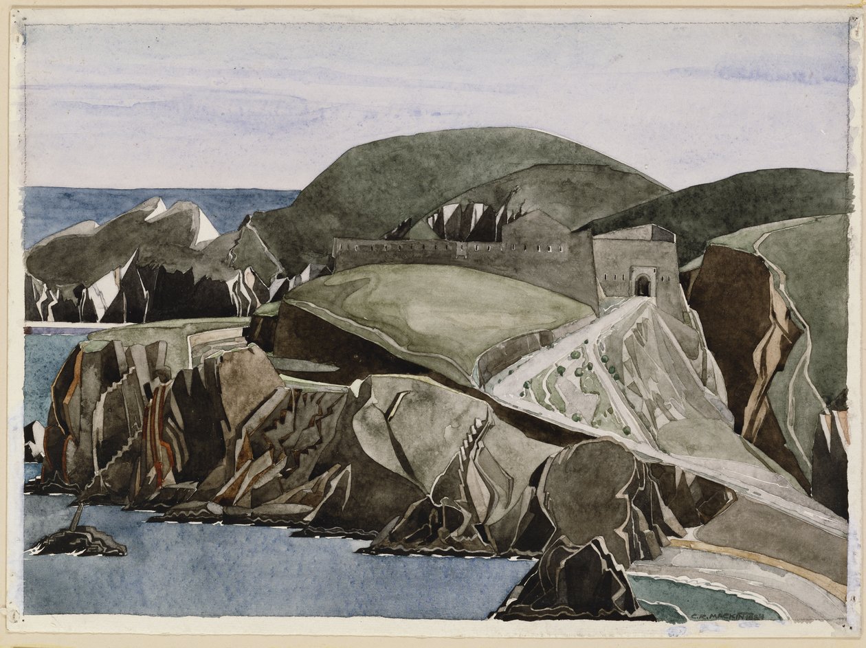 Cesta skrz skály, c.1926-27 od Charles Rennie Mackintosh
