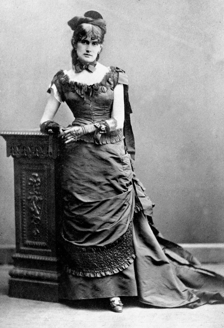 Berthe Morisot, kolem roku 1880 (černobílá fotografie) od Charles Reutlinger
