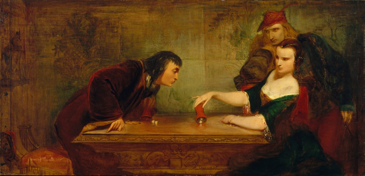 The Last Throw, ca. 1840. od Charles Robert Leslie