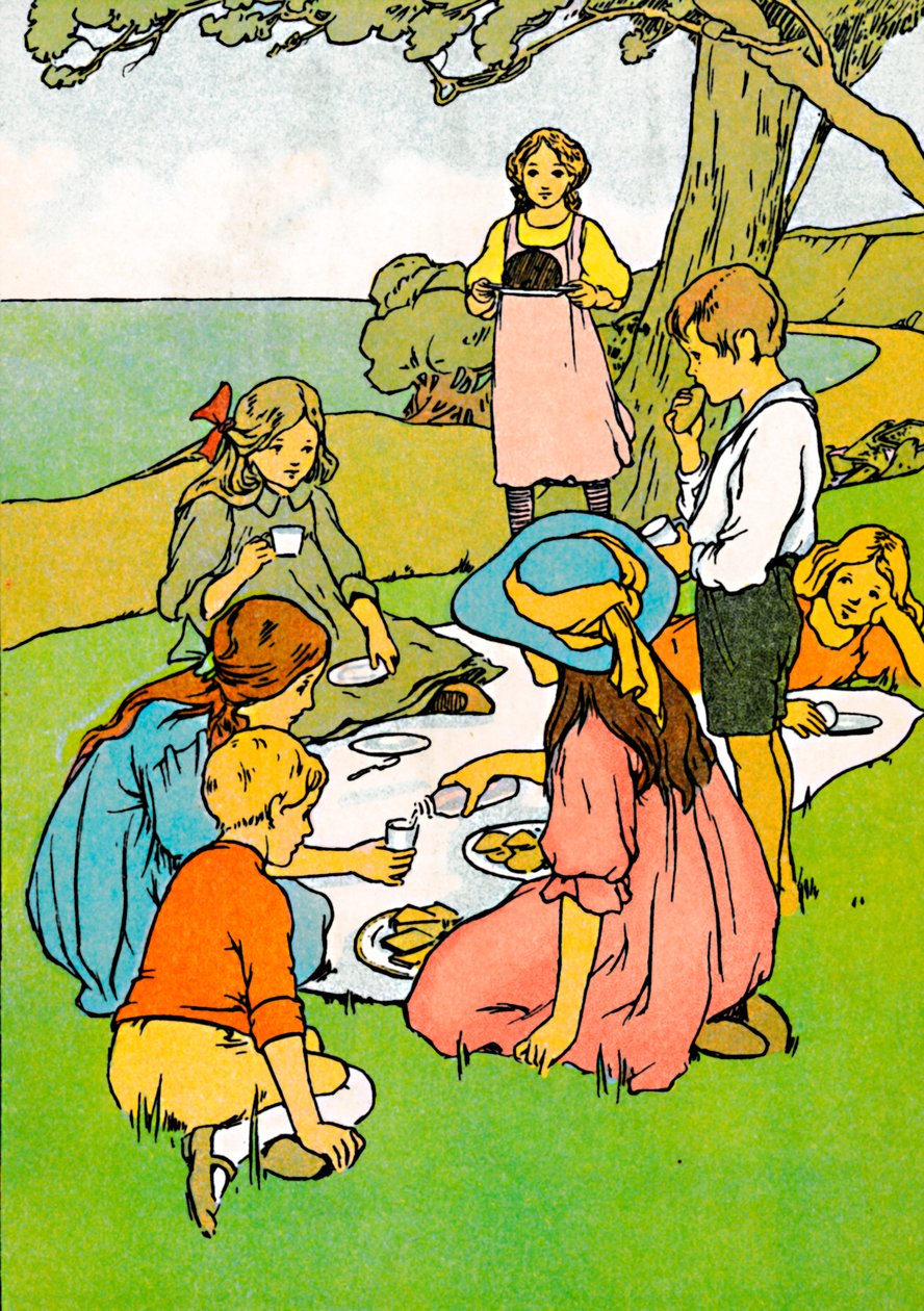 Vánoční večeře na Novém Zélandu, 1912 od Charles Robinson