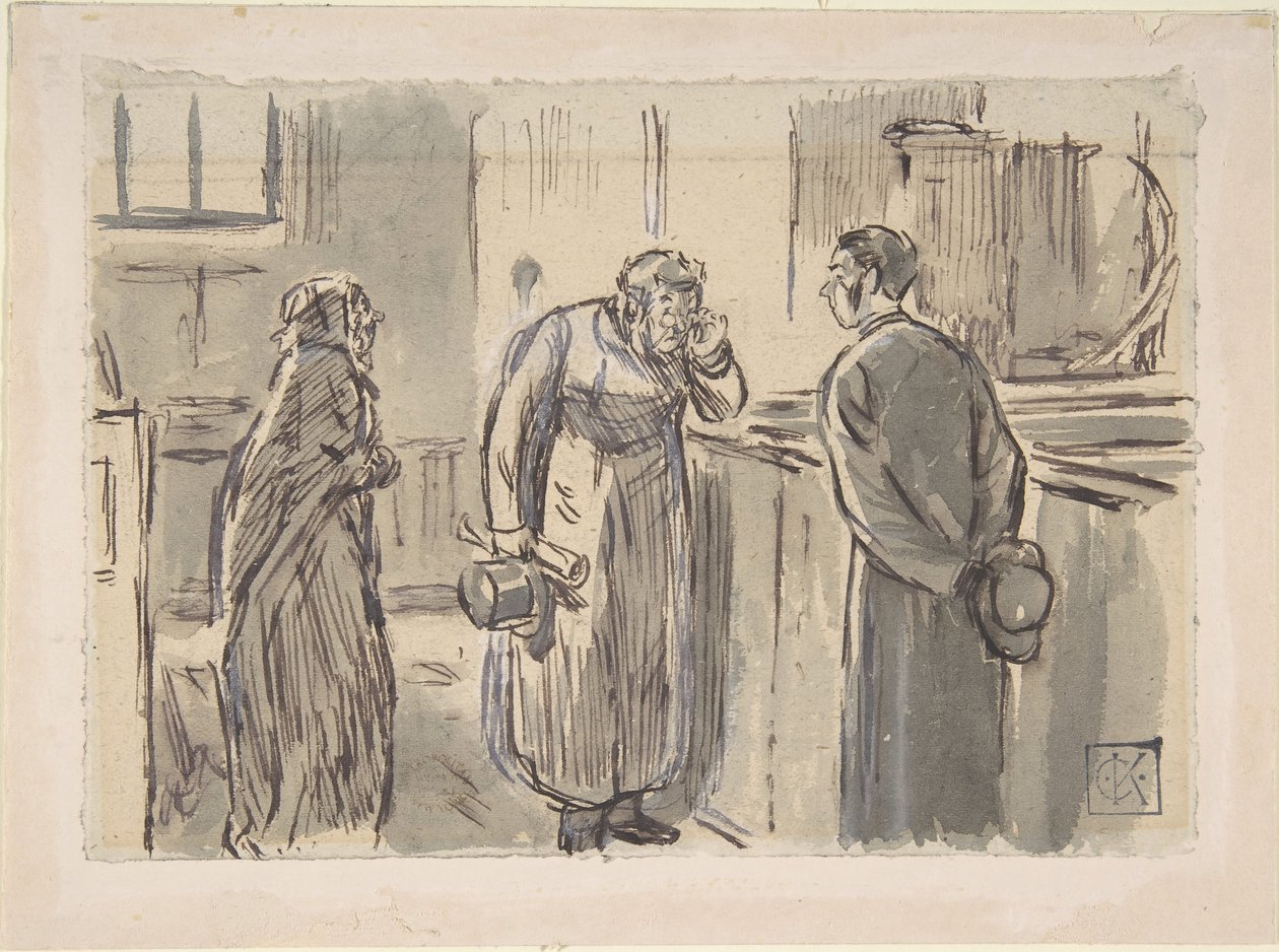 Vikář a kurát, 1870-1891. od Charles Samuel Keene