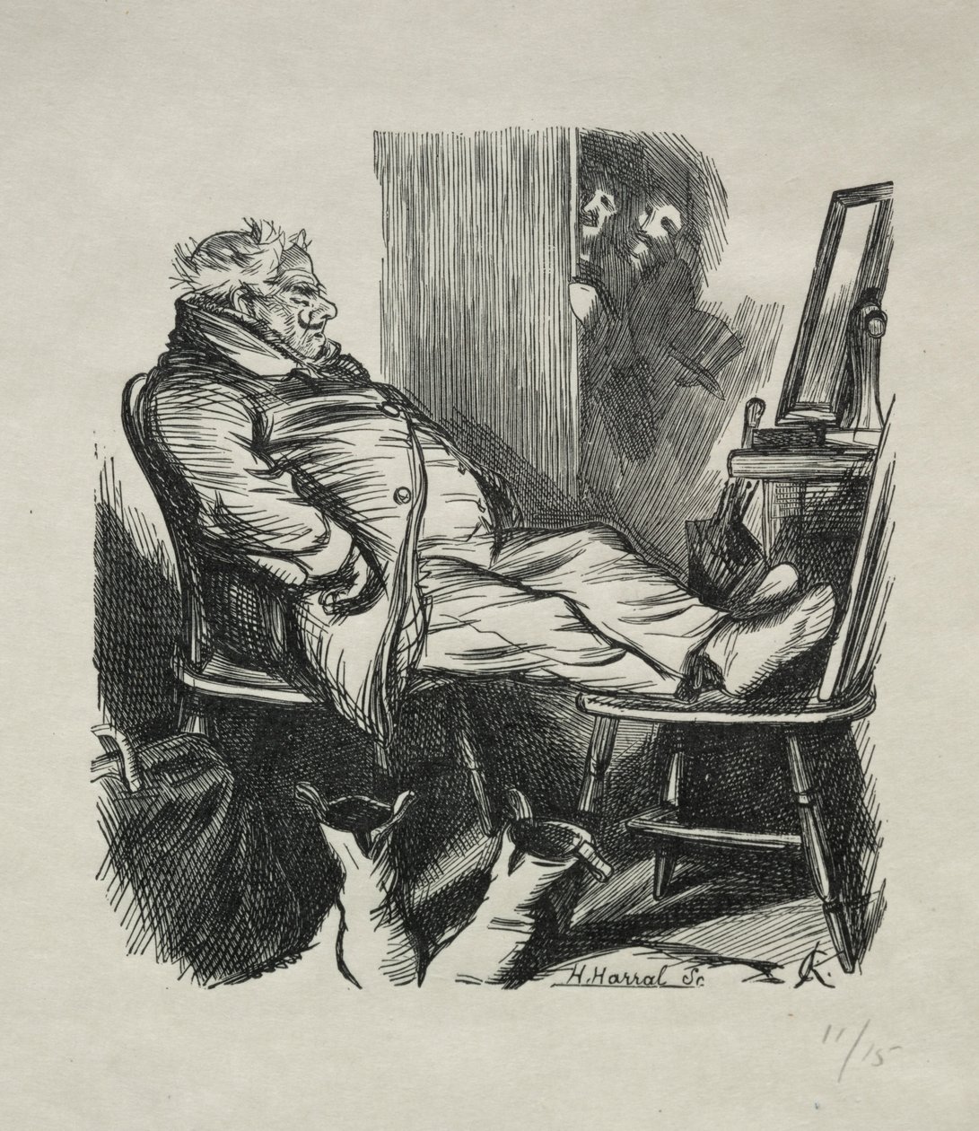 Jak jsem ztratil vousy, 1866. od Charles Samuel Keene