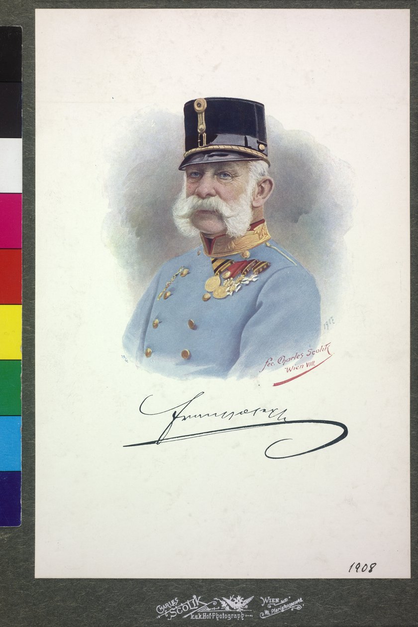 Rakouský císař František Josef I. od Charles Scolik