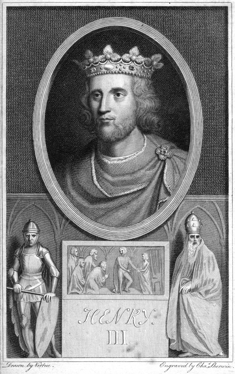 Anglický Jindřich III., 18. století. od Charles Sherwin