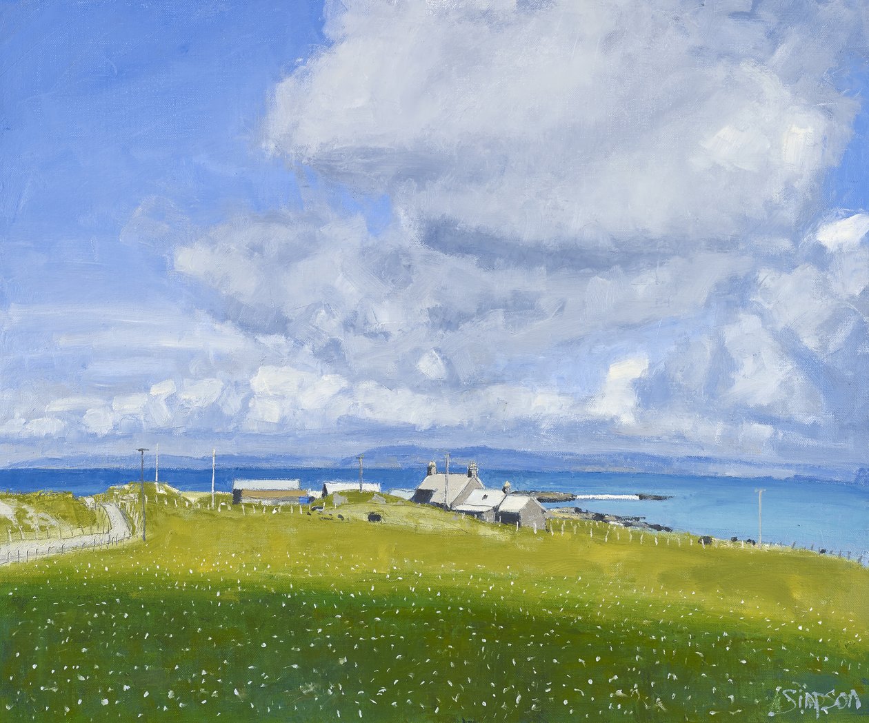 Farma Iona, 2013 (olej na plátně) od Charles Simpson