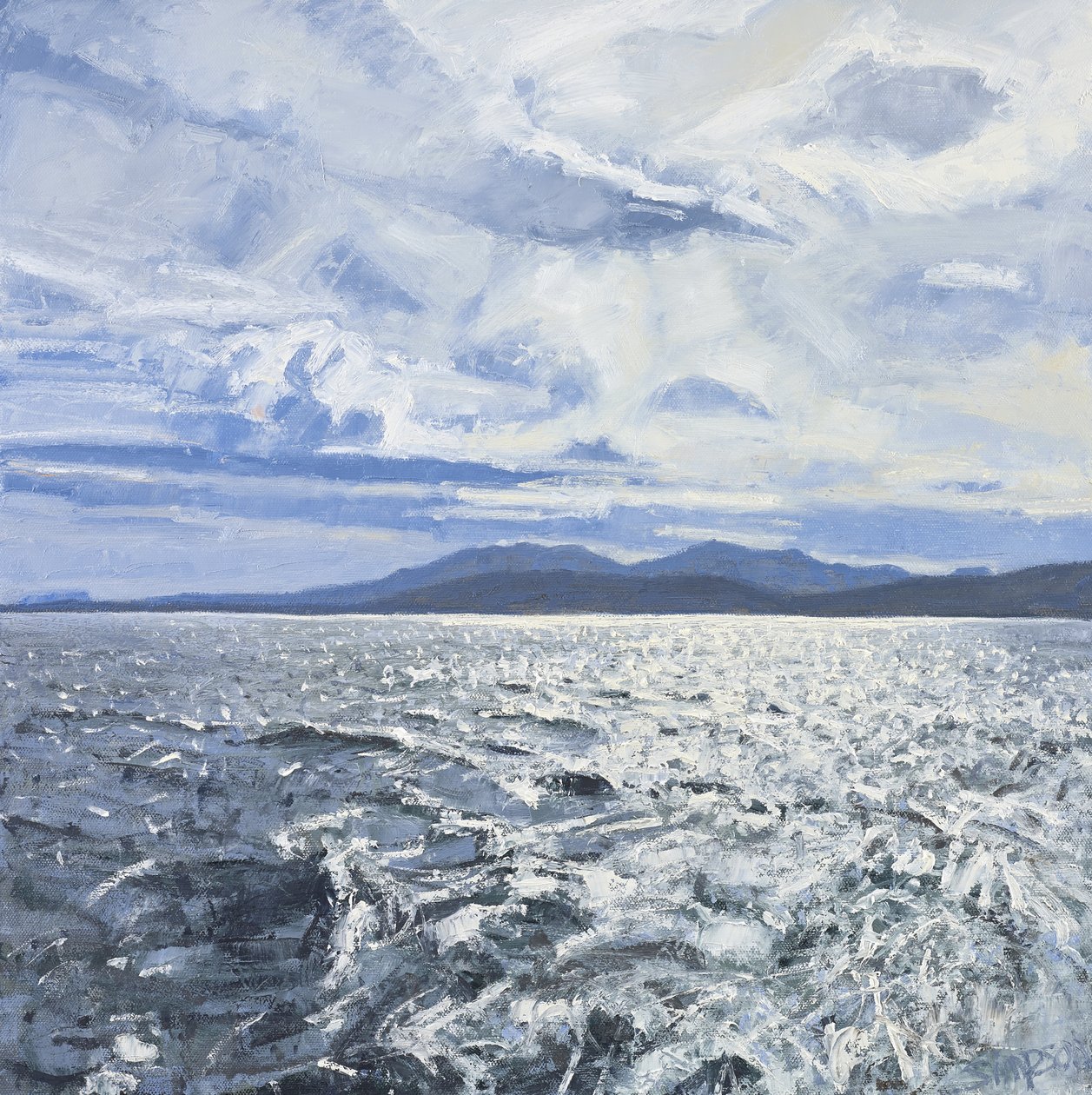 Odchod z Barry, 2013 (olej na plátně) od Charles Simpson