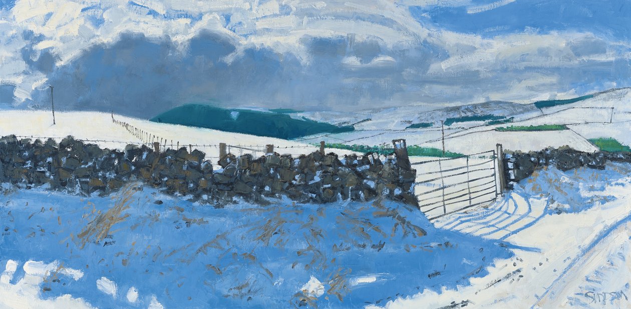 Sněhová krajina, začátek března, 2014 (olej na plátně) od Charles Simpson