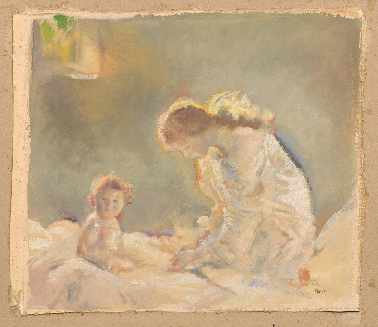 Uctívání dětí, c. 1926. od Charles Sims