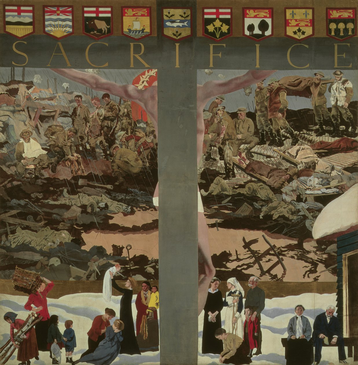 Oběť, kolem roku 1918 (olej) od Charles Sims