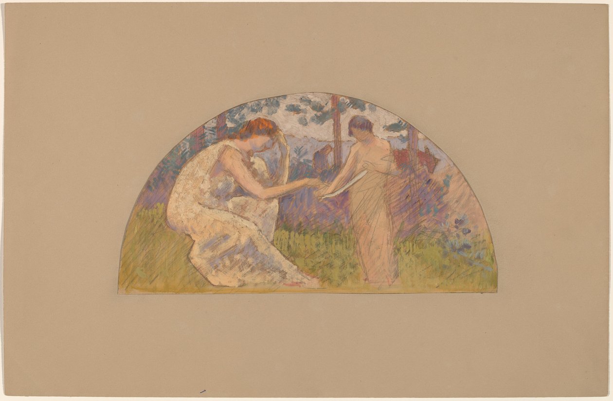 Studium pro Lunetu od Charles Sprague Pearce