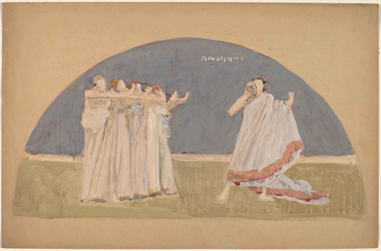 Studium pro Lunetu od Charles Sprague Pearce