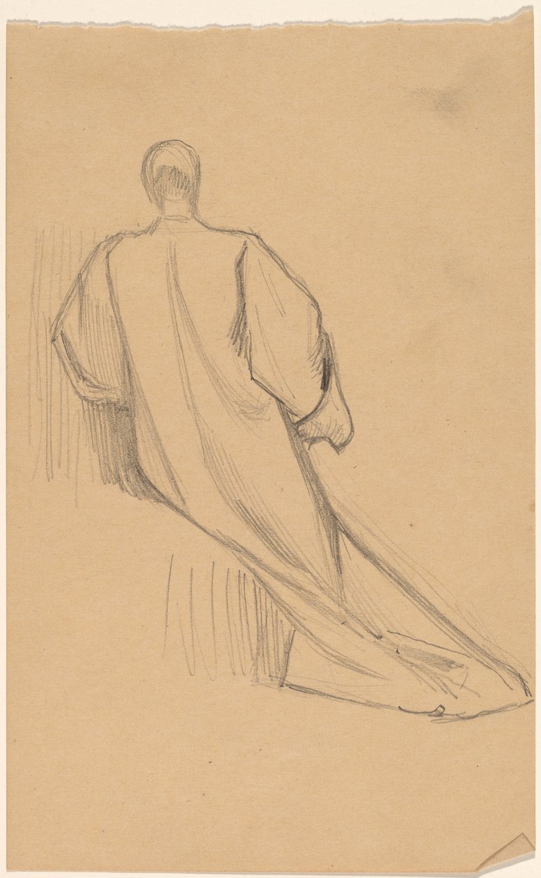 Studie postavy zezadu od Charles Sprague Pearce