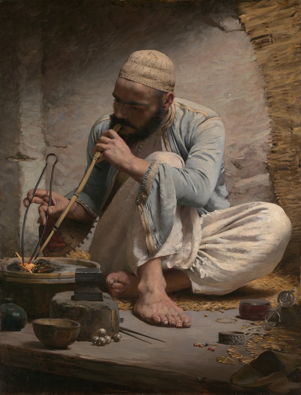 Arabský klenotník, ca. 1882. od Charles Sprague Pearce